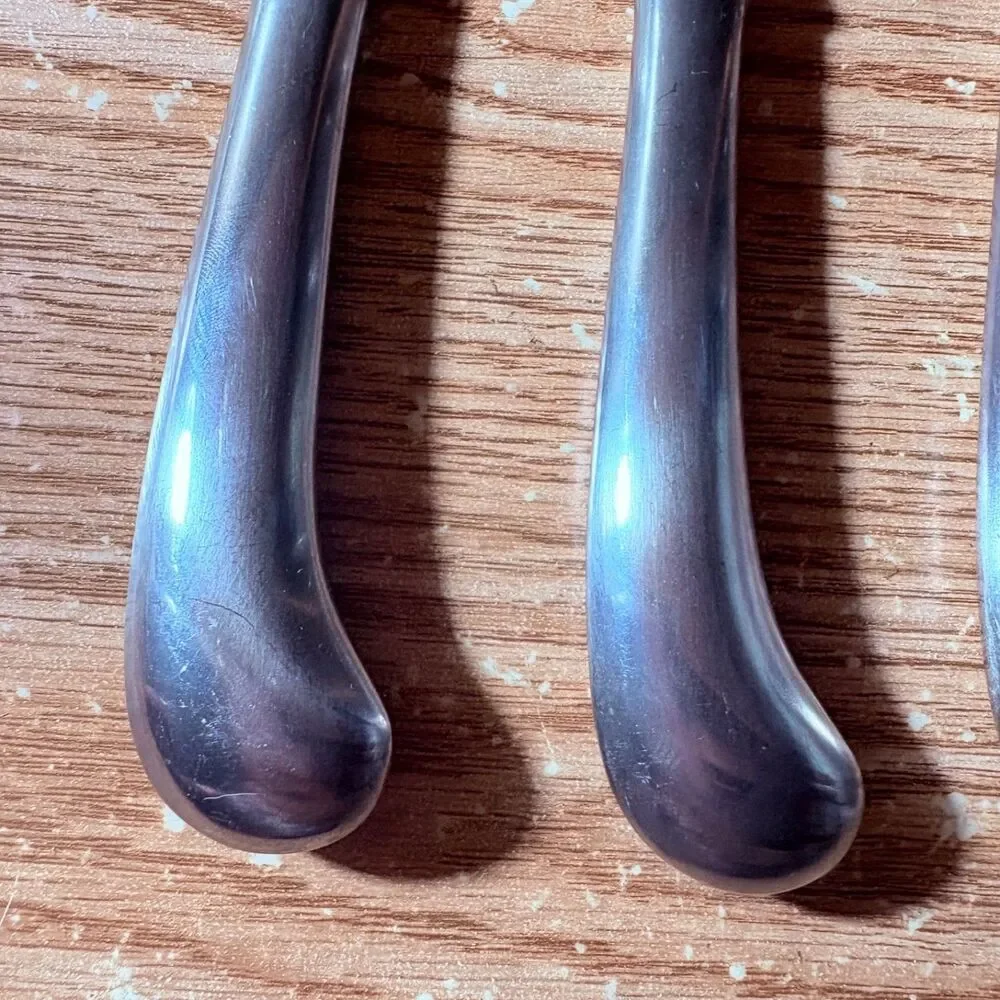 4 Korea Dinner Butter Knife Pistol Grip Hollow Handle 9